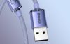 Baseus Crystal Shine USB-C kábel a Lightninghez, 20W, PD, 1.2m (lila)