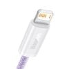 USB-kábel a Lightning Baseus Dynamic, 2,4A, 2m (Violet)