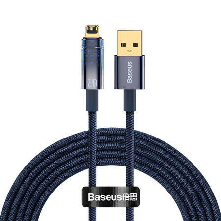 Baseus Explorer USB-Lightning kábel, 2,4A, 2m (kék)