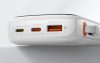 Powerbank Baseus Qpow Pro Lightning kábellel, USB-C, USB, 10000mAh, 20W (fehér)