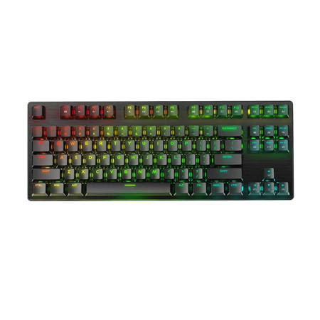 BlitzWolf BW-KB2 mechanikus gamer billentyűzet, piros kapcsolóval (RGB)