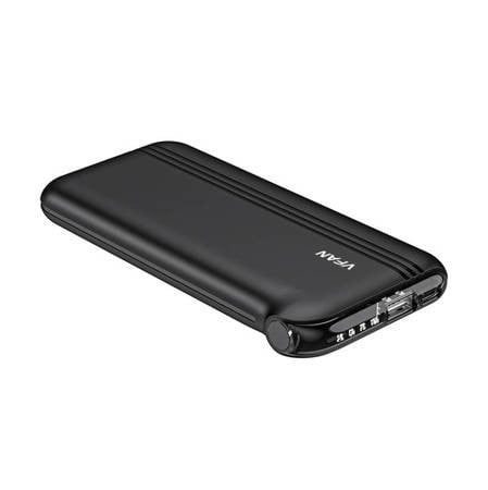 Powerbank Vipfan F10 10000mAh + 4in1 kábel (fekete)