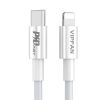 USB-C do Lightning Vipfan P01 kábel, 3A, PD, 1m (fehér)