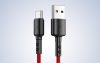 USB-USB-C kábel Vipfan X02, 3A, 1.8m (piros)
