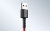 USB-USB-C kábel Vipfan X02, 3A, 1.8m (piros)