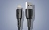 USB és Lightning kábel Vipfan Racing X05, 3A, 3m (fekete)