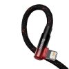 Baseus MVP 2 Lightning 1m 20W cable - (black-red)