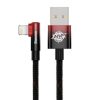 Baseus MVP 2 Lightning 1m 20W cable - (black-red)