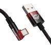 Baseus Elbow USB to USB-C 100W 2m angled cable (black-red)