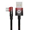 Baseus Elbow USB to USB-C 100W 2m angled cable (black-red)