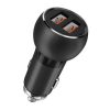 Car charger LDNIO C503Q, 2x USB, QC 3.0, 36W (black)