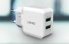 Wall charger LDNIO A2202, 2x USB, 12W (white)