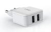 Wall charger LDNIO A2202, 2x USB, 12W (white)