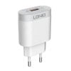 Wall charger LDNIO A303Q, USB-C, QC 3.0, 18W (white)