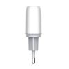 Wall charger LDNIO A2424C, USB + USB-C, PD + QC 3.0, 20W (white)