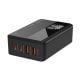 Wall charger LDNIO A4808Q, 2x USB + 2x USB-C, 65W (black)