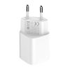 Wall charger LDNIO A2318C, USB + USB-C, PD + QC 3.0, 20W (white)