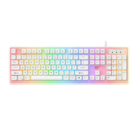 Havit KB876L gamer billentyűzet RGB (fehér)