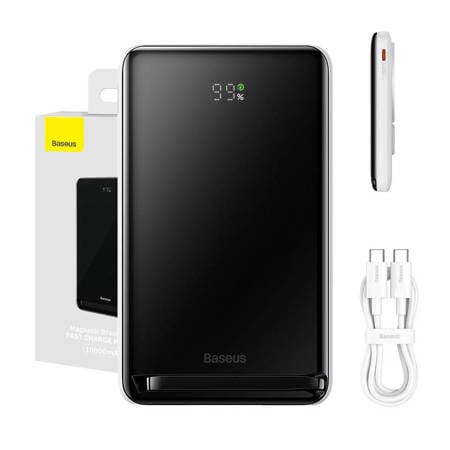 Baseus Magnetic Powerbank,10000mAh, 20W (fehér)