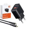 Wall charger Mcdodo CH-0922 USB + USB-C, 33W + USB-C cable (black)