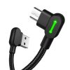 Mcdodo CA-5280 LED USB to Micro USB Cable, 0.5m (Black)