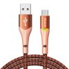 USB to USB-C Mcdodo Magnificence CA-7962 LED cable, 1m (orange)