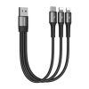 USB cable Joyroom S-01530G10 3in1 USB-C / 2x Lightning 3.5A 0.15m (black)