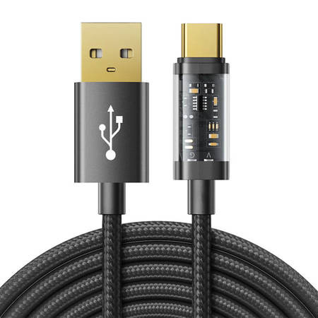 USB to USB-C cable Joyroom S-UC027A12 3A, 1.2m (black)