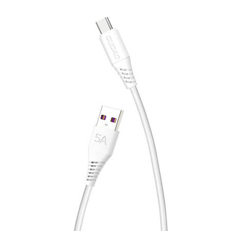 USB to USB-C Cable Dudao L2T 5A, 2m (White)