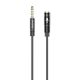 Audio Extension Cable Dudao L11S 3.5mm AUX, 1m (Black)