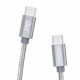 USB-C to USB-C cable Dudao L5ProC PD 45W, 1m (gray)