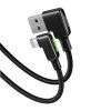 USB to Lightning cable, Mcdodo CA-7510, angled, 1.2m (black)