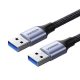 USB3.0 cable Male USB-A to Male USB-A UGREEN 2A, 0.5m (black)