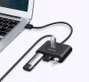 UGREEN USB 4 az 1-ben USB 3.0 hub 0,5 m (fekete)