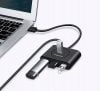 UGREEN USB 4 az 1-ben USB 3.0 hub 0,5 m (fekete)