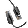 UGREEN NW106 Ethernet RJ45 lapos hálózati kábel, Cat.7, STP, 1,5 m (fekete)