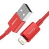 USB-kábel a Lightning Baseus Superior sorozathoz, 2,4 A, 1 m (piros)