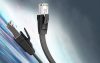 UGREEN NW134 lapos hálózati kábel fém csatlakozókkal, Ethernet RJ45, Cat.8, U / FTP, 1 m (fekete)