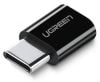 UGREEN US157 micro USB - USB-C adapter (fekete)