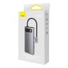 Baseus Metal Gleam Series 7 az 1-ben hub elosztó, USB-C - 3x USB 3.0 + HDMI + USB-C PD + VGA + Ether