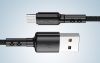 USB-Micro USB kábel Vipfan X02, 3A, 1.2m (fekete)