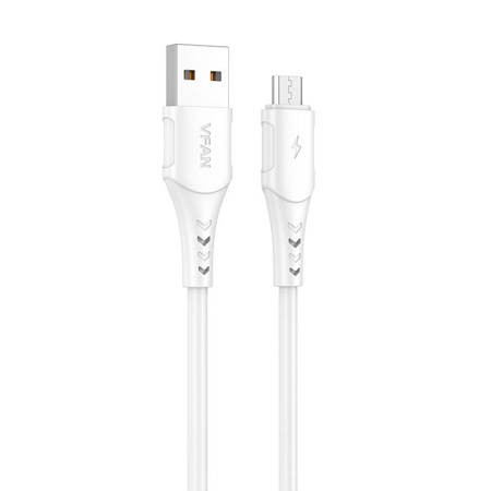USB és Micro USB kábel Vipfan Colorful X12, 3A, 1m (fehér)