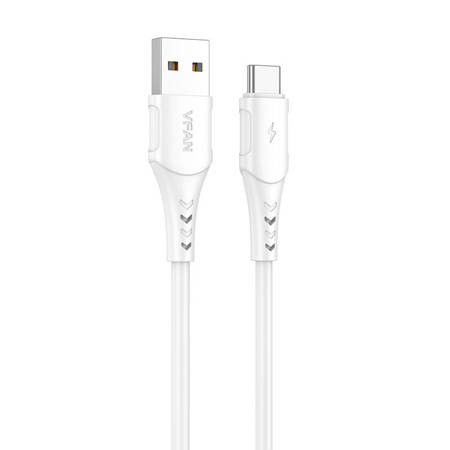 USB és USB-C kábel Vipfan Colorful X12, 3A, 1m (fehér)