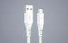 USB és USB-C kábel Vipfan Colorful X12, 3A, 1m (fehér)