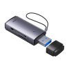 Baseus Lite Series SD/TF memóriakártya olvasó, USB (szürke)
