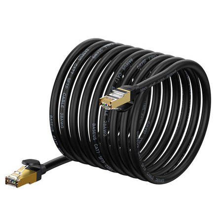 Baseus Ethernet RJ45 hálózati kábel, 10Gbps, 15m (fekete)