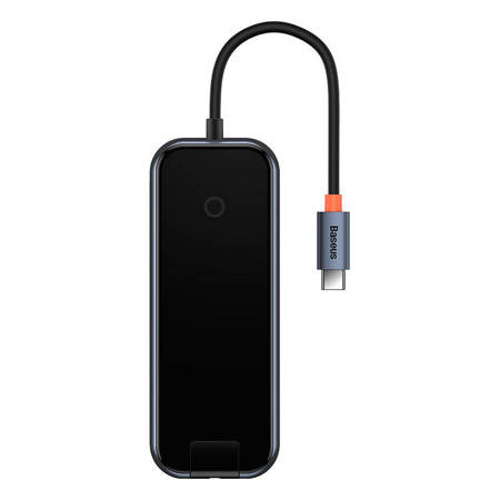 Baseus AcmeJoy 5 az 1-ben Hub, USB-C - 2xUSB 3.0, USB 2.0, USB-C PD, RJ45 (sötétszürke)