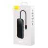 Baseus AcmeJoy 6 az 1-ben Hub, USB-C - 2xUSB 3.0, USB 2.0, USB-C PD, HDMI, RJ45 (sötétszürke)