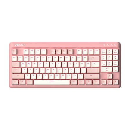 Gaming Keyboard Delux KM18DB RGB (White&Pink)