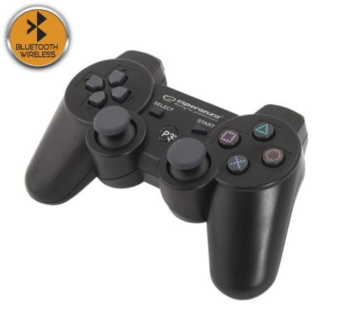 Vezeték Nélküli Játékvezérlő Bluetooth Ps3 Marine Fekete